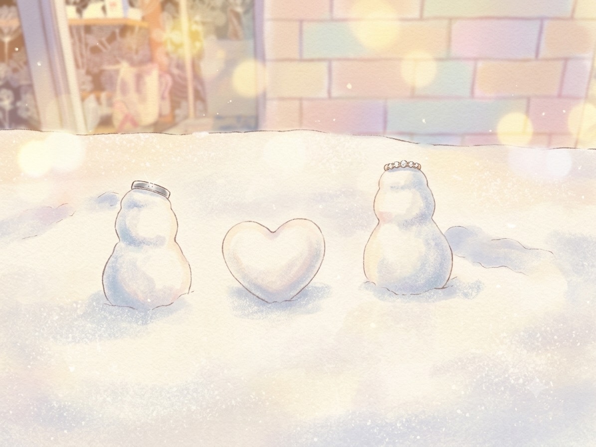 手繪雪人插圖